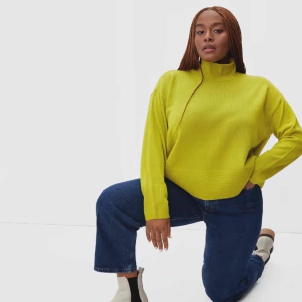 Everlane The Cashmere Square Turtleneck - Picture 3 of 7